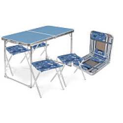 Nk.Набор стол+стулья ССТ-К2/4 голубой-джинс