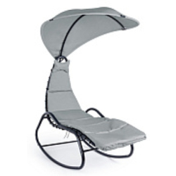 BZ.  Шезлонг с навесом BAFFIN CHARCOAL ROCKING CHAISE LOUNGE