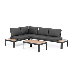 BZ. Комплект мебели (диван угловой с журн. столиком) 2 кор NARELLE CHAR YK13 CORNER SOFA SET3 W-CU